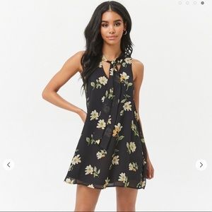 Floral Chiffon Shift Dress